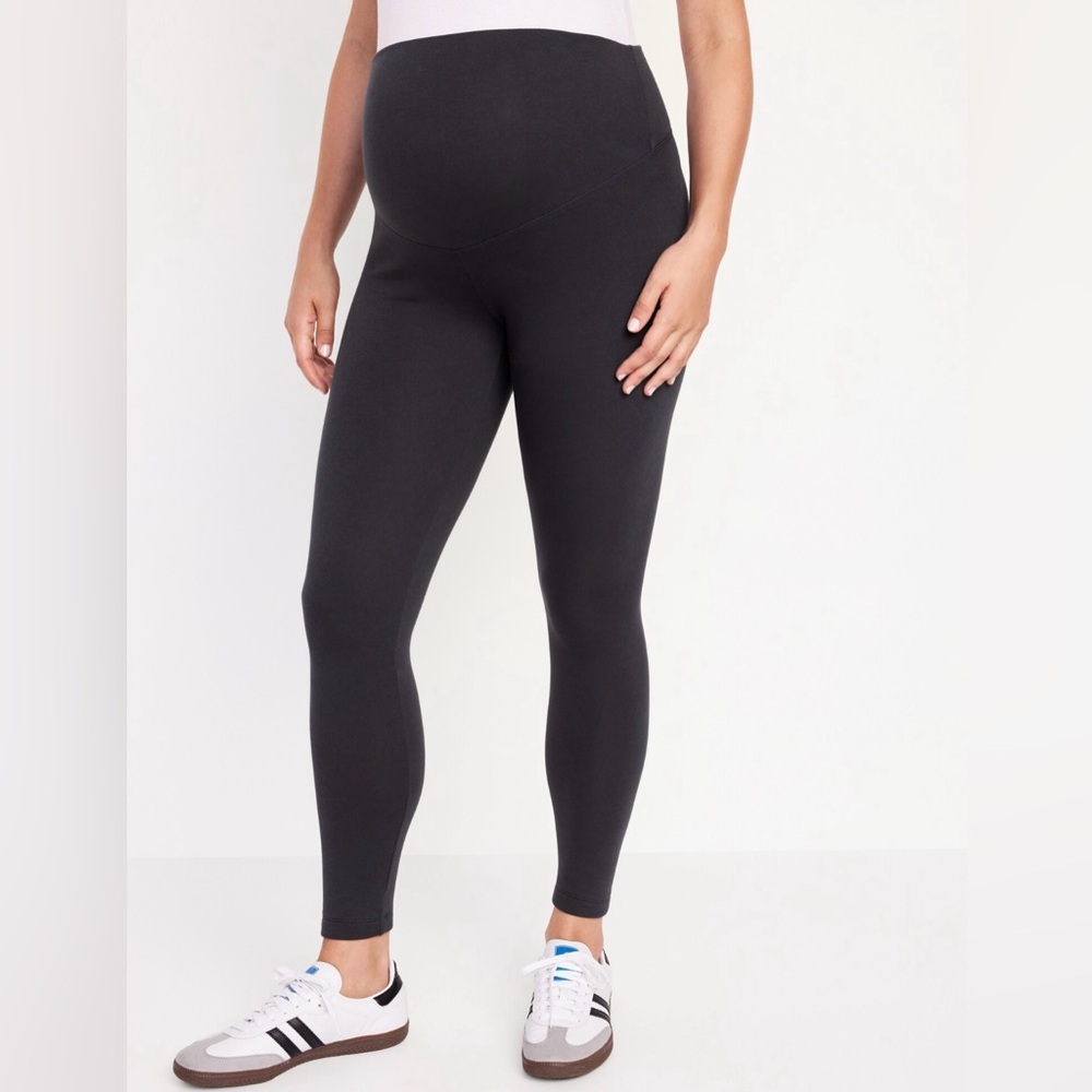 Old Navy Maternity Fleece-Lined Dark Grey Leggings, size L